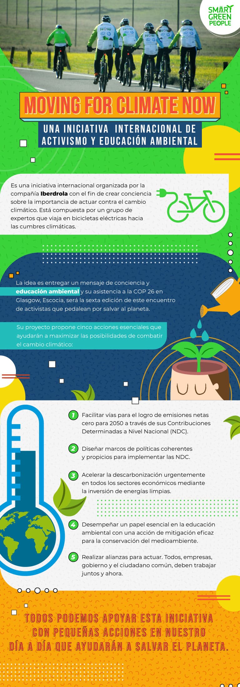 Descubre más acerca del Moving for Climate NOW, una iniciativa de activismo y educación ambiental respaldada por Iberdrola.